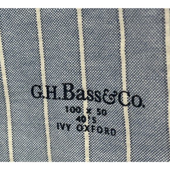 G.h. Bass & Co Ivy Oxford 40’s Longsleeve Button Up Slim Fit Shirt Size Large - Picture 8 of 9